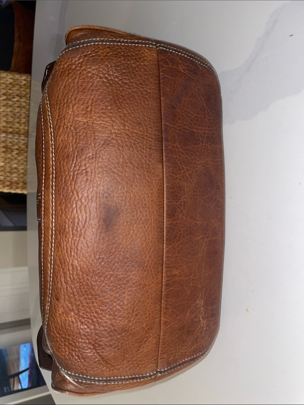 Vintage Coach Y2K MIA SoHo Pebbled Whiskey Leather Tote 10049 - Picture 4 of 16
